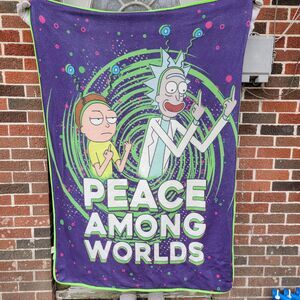 Adult Swim Rick And Morty Throw 4'10" X 3'5"